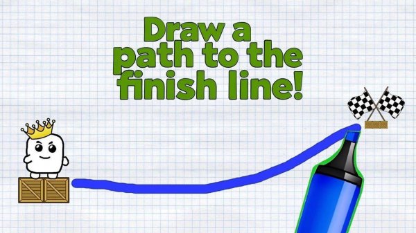 Draw a Path to the Finish Line! - Online Puzzle Game