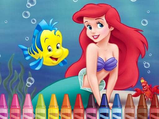 Little Mermaid Coloring Book Online Coloring Game