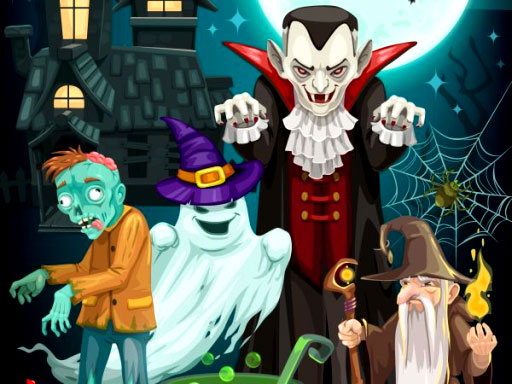 4x4 Halloween Puzzle Game - Sliding Puzzle Game