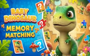 Baby Dinosaur Memory Matching Online Game