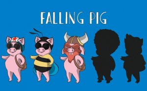Falling Pig - Gravity Adventure Game