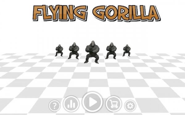 Flying Gorilla 3D: Aerial Banana Adventure Online Arcade Game