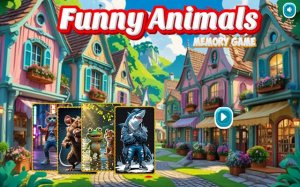 Funny Animals Memory Game: Brain Training Puzzle Online