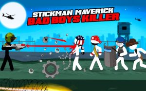 Stickman Maverick: Bad Boys challenger - Action precision fighter
