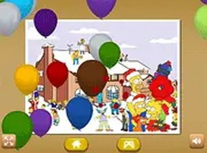 Simpsons Christmas Jigsaw Puzzle Online Game