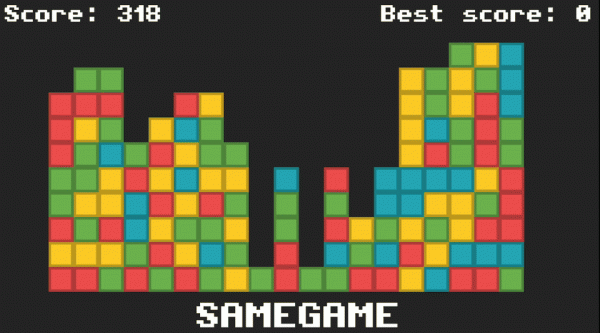 Same Game Puzzle Online Game