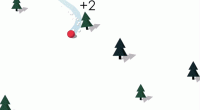 Winter Dodge Ski Game Arcade Game