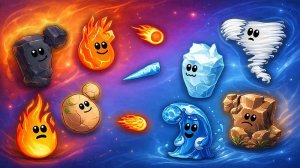 Elemental Merge Puzzle Game Online - Arcade Game
