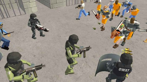Battle Simulator: Prison & Police Online Game Strategy Game