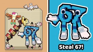 67 Steal a Brainrot Merge Puzzle Game